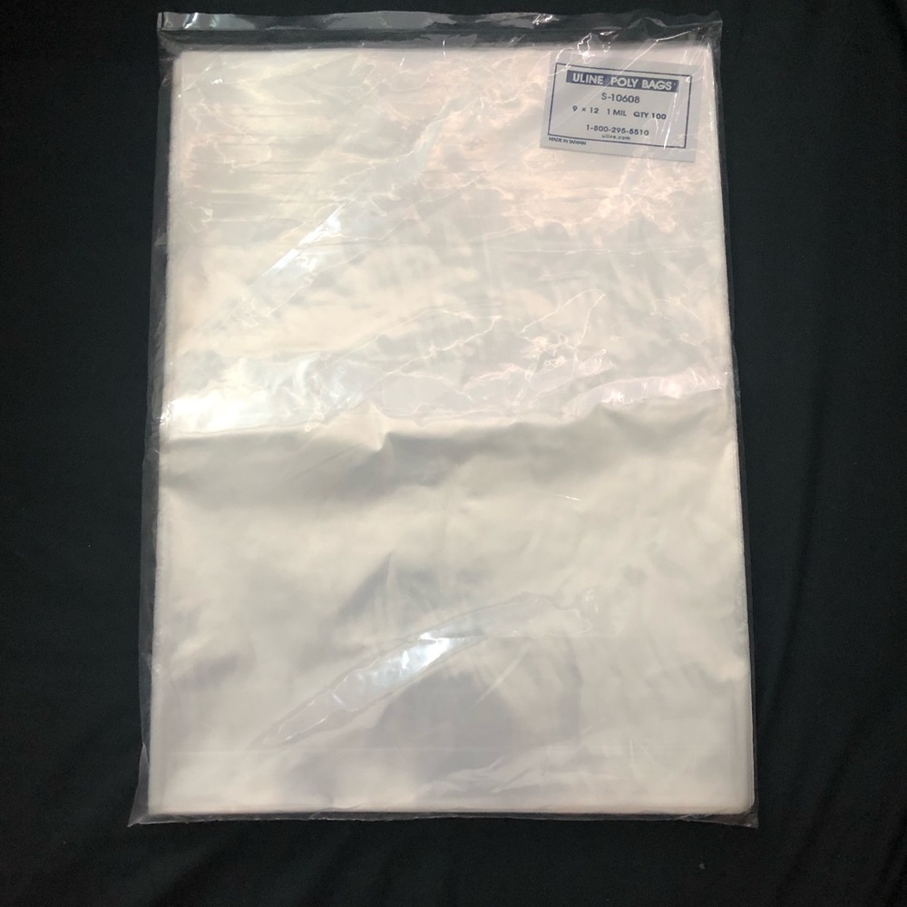 Clear Poly Bags 9x12 Qty: 100